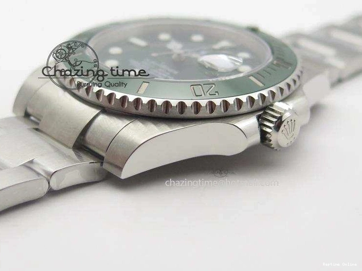 0404 TopPick Submariner 116610 LV Green Ceramic JF 1:1 Best Edition On SS Bracelet SA3135 V 3974